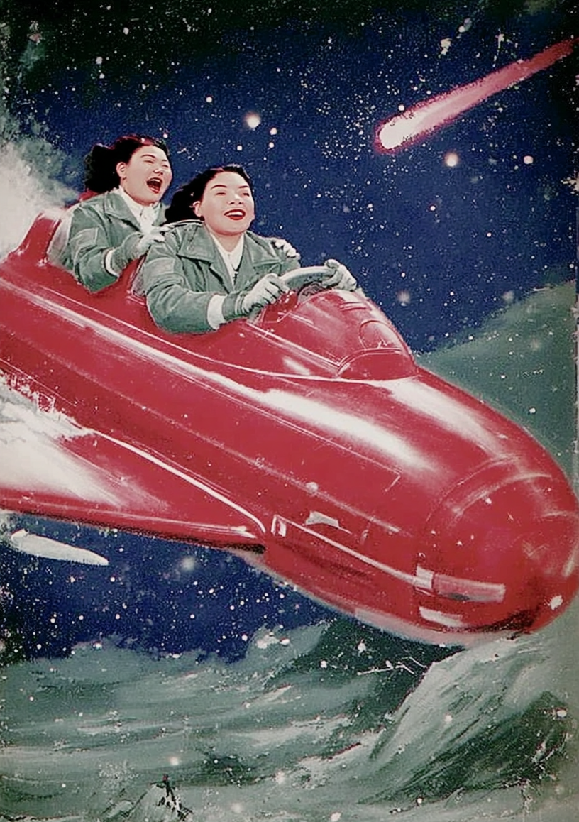 Two pilots flying the vessel.